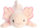 Aurora eco nation pluche knuffeldier axolotl - roze - 37 cm - waterdieren thema speelgoed