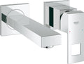 Grohe eurocube wandgemonteerde inbouw wastafelkraan - korte uitloop - exclusief inbouwdeel - chroom