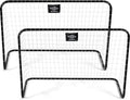 Umbro dunlop voetbaldoel 78 x 56 x 45 cm - voetbaldoeltjes set van 2 - voetbalgoals voor kinderen - snelle montage - voetbal goal - voetbal training goals binnen en buiten gebruik - kunststof - zwart
