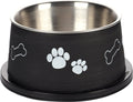 Flamingo kena - eet- en drinkpot honden - eetpot langorigen kena zwart 13cm 640ml - 1st - 129710 - 1st