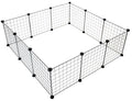 Duvo plus my home verblijf modulair voor kleine zoogdieren 107x107x35cm zwart