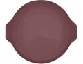 Point-virgule ronde geribde quichevorm uit platinum silicone vintage maroon 24cm