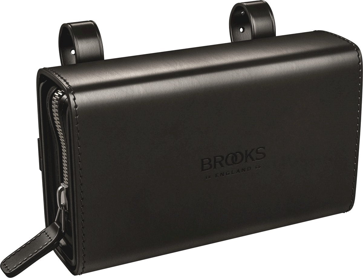 Brooks zadeltas - Zwart - D-shapped - Handige tas - H11xB17xD6cm