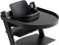 Playtray - tafelblad voor stokke tripp trapp eetblad - met riempje - zwart