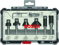 Bosch kant- en lijstfrezenset 6 st. 1 4 schacht ( 2607017470 ) trim edging set voor bovenfrezen