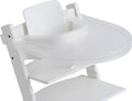 Playtray - tafelblad voor stokke tripp trapp - eetblad - met riempje -transparant