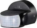 Maclean - pir bewegingsmelder infrarood - ip65 - zwart - reikwijdte 12m - 600 1200w - mce468 b
