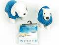 Duvo plus hondenbadjas - snel drogende microvezel badjas voor honden - verstelbaar - 40 cm - blauw
