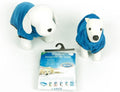 Duvo plus hondenbadjas - snel drogende microvezel badjas voor honden - verstelbaar - 58 cm - blauw