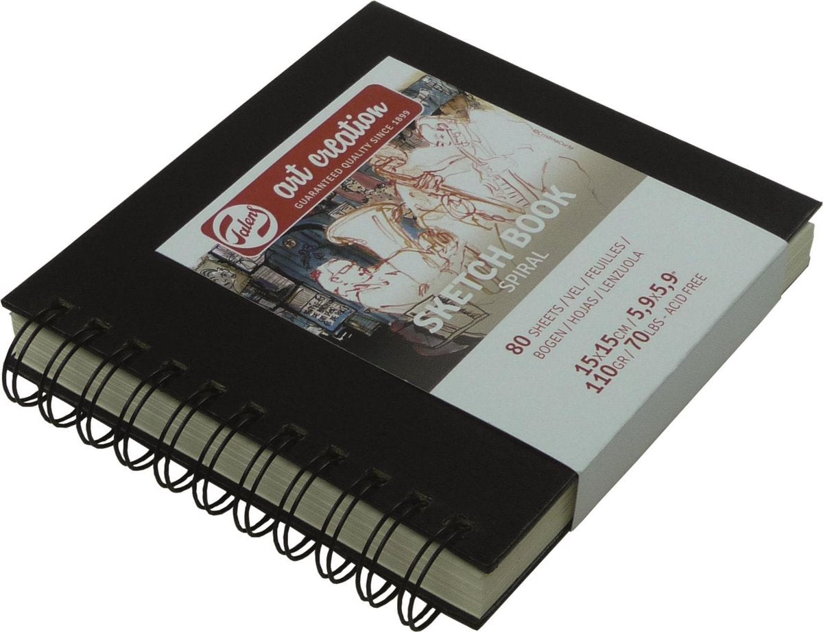 Royal talens art creation schetsboek 15 x 15 cm met ringband