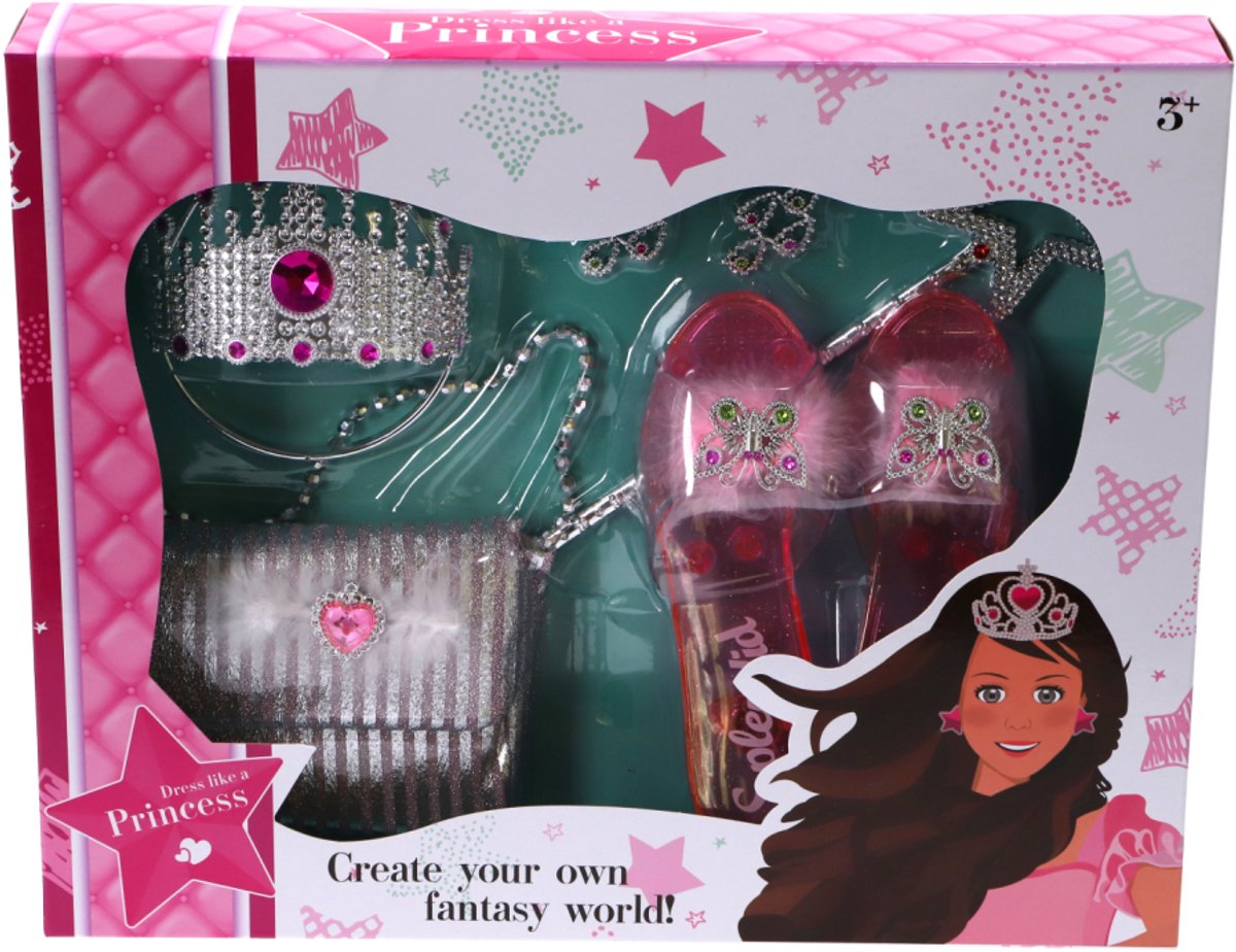 Dress like a princess princess verkleedset 5-delig 185