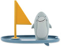 Trixie badspeelgoed mr. shark - surfplank voor in bad - drijvend waterspeelgoed voor baby's en peuters