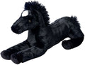 Simba toys plush liggend paard - zwart pluche knuffel van 60 cm