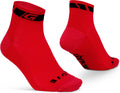 Gripgrab - classic low cut zomer fietssokken 1 paar korte coolmax sokken - rood - unisex - maat xs (35-38)
