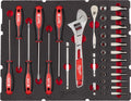 Milwaukee ¼˝ gereedschapset inclusief ratel in packout™ schuiminzetstuk - 35-delig - 4932480717
