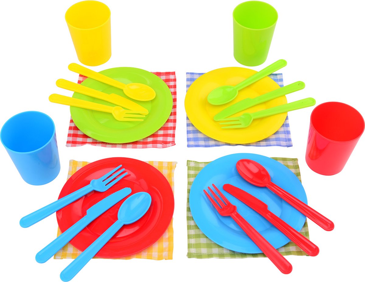 Johntoy Home Küchen-Picknickset, 24-teilig.
