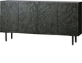 Woood counter dressoir - hout - zwart - 83x160x40