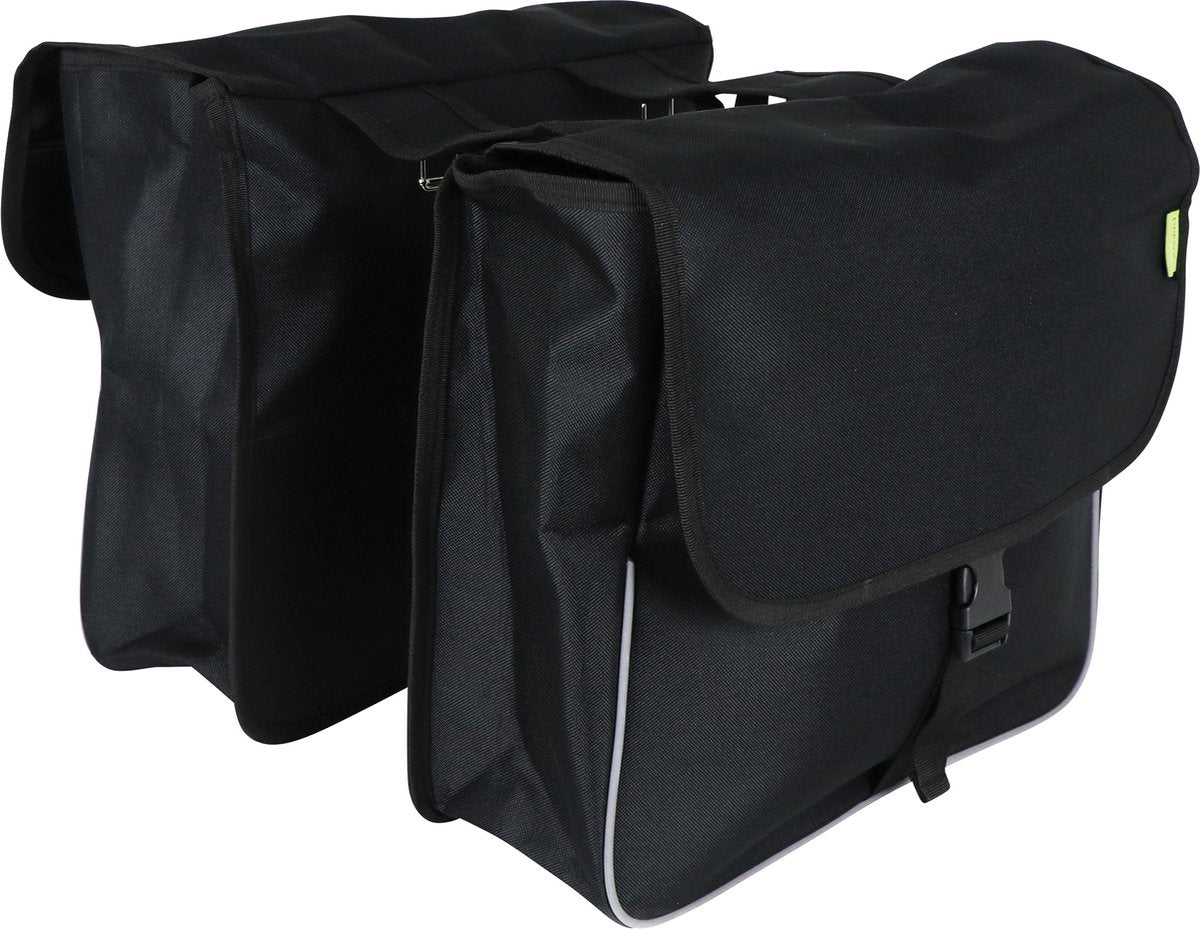Dresco dubbele fietstas basic shopper 32 liter