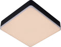 Lucide ceres-led - plafonnière (plafondlamp) badkamer - led dimbaar - 1x30w 3000k - ip44 - zwart