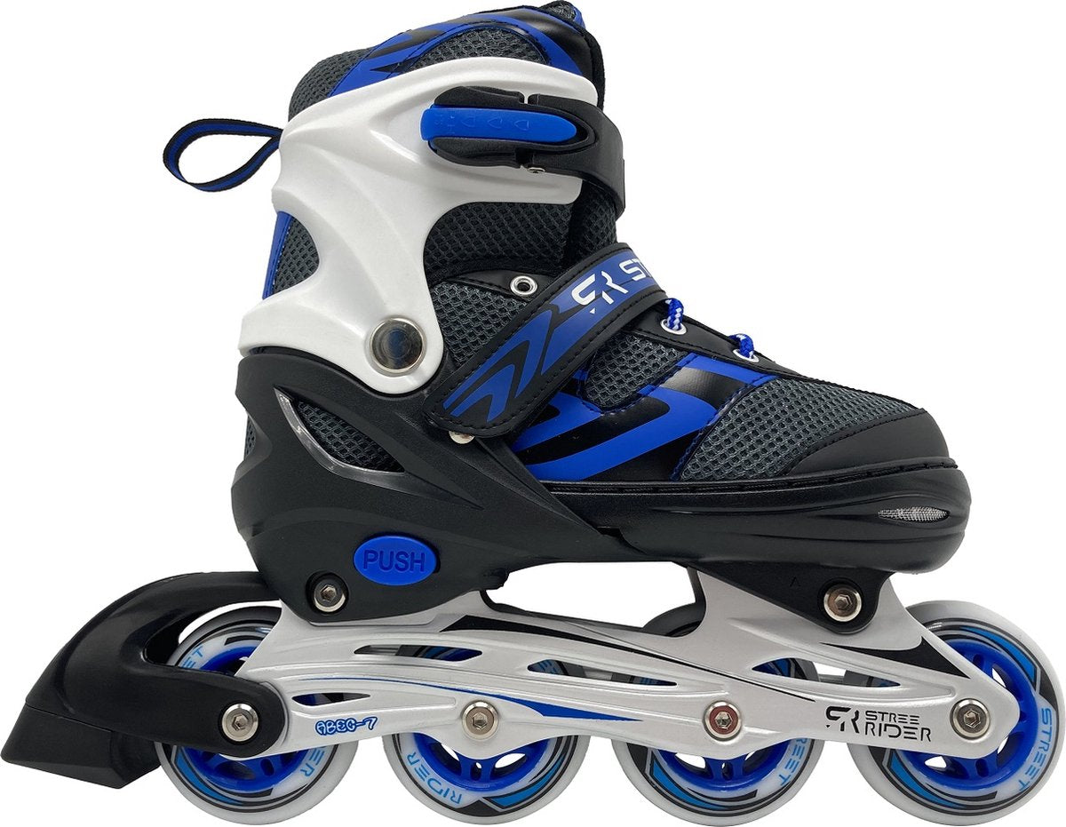 Kinder-Inlineskates, blau-schwarz, Größe 29-32