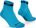 Gripgrab - classic low cut zomer fietssokken 1 paar korte coolmax sokken - blauw - unisex - maat s (38-41)