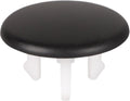 Differnz afdekkap overloop voor wasbak ø 3,5 cm x 2 cm, mat zwart