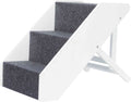 Trixie - dierentrap - trap in hoogte verstelbaar - wit - 67x40x40-47 cm