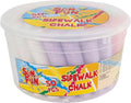 Seizoen stoepkrijt sun fun 105x25mm 8x6 kleuren in emmer