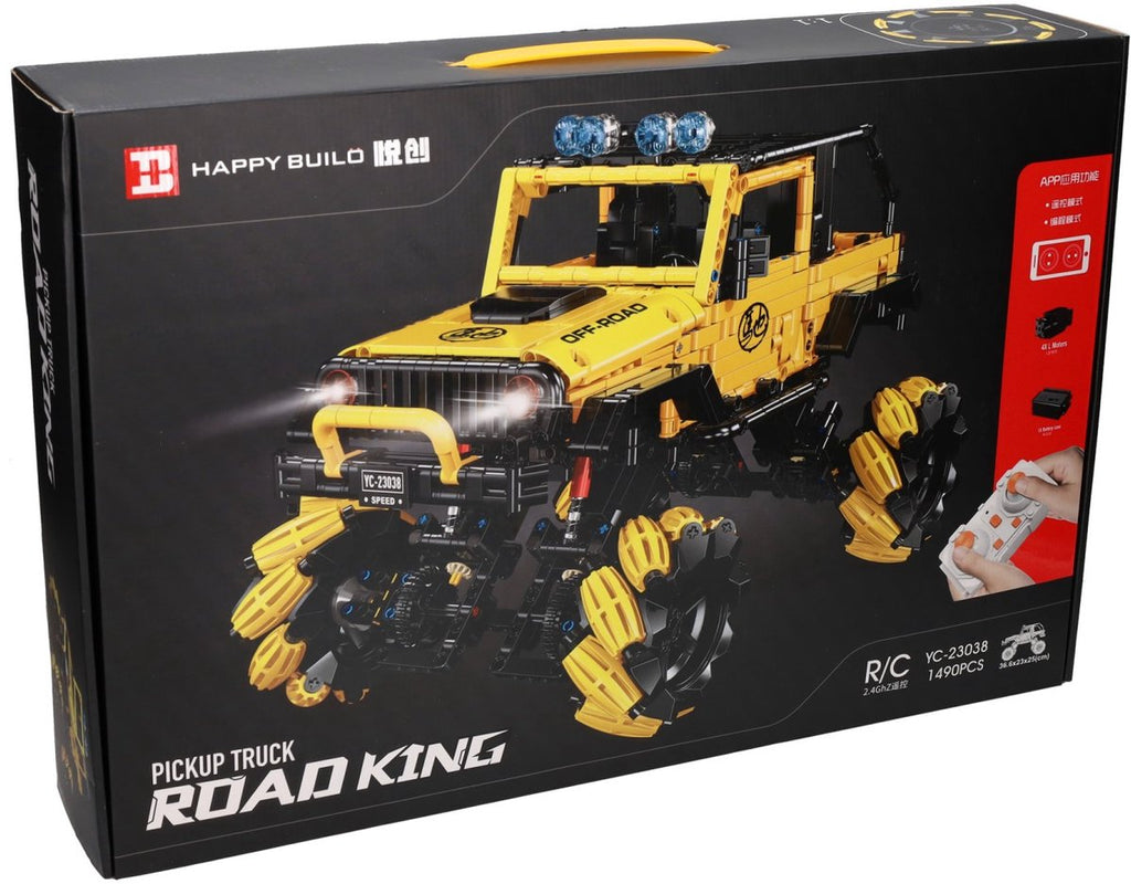 Rc Happy Build ferngesteuertes Bausteinset Pickup-Truck - 1490dlg.