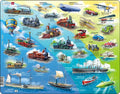 Larsen historische voertuigen – puzzel – voertuigen techniek – voertuigen historisch – educatieve legpuzzel voor kinderen – 54 stukjes – gemaakt in noorwegen – extra dikke 2,5 mm stukjes – tray met vaste rand