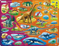 Larsen puzzle maxi l'histoire naturelle de la période trias jusqu'à aujourd'hui (en français) - 85 pièces