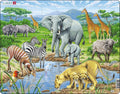 Selecta Larsen Puzzle Tiere - Afrikanische Savanne, 65 Teile.