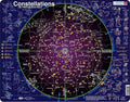 Larsen constellations – puzzle – espace – étoiles et constellations – puzzle éducatif pour enfants – 70 pièces – fabriqué en norvège – pièces extra épaisses de 2,5 mm – plateau avec bord fixe