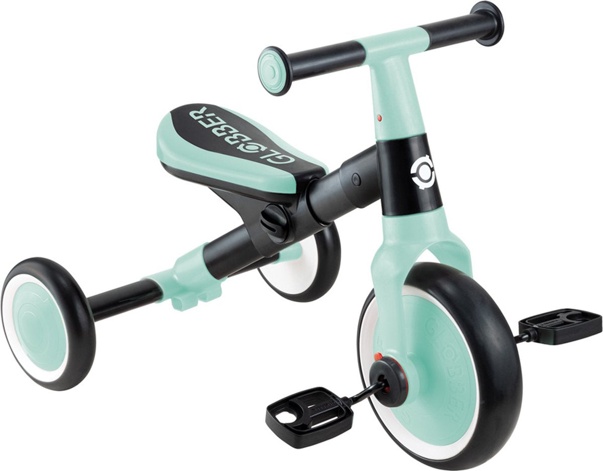 Globber driewieler - learning trike mint - munt - 2in1 converteerbaar - vanaf 12 maanden tot 36 maanden