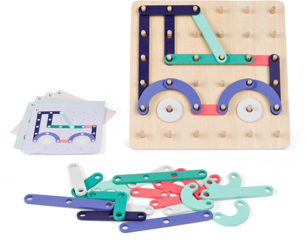 BS Toys Geo-Holzplanken - 40 Stück.