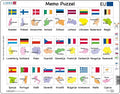 Larsen namen, vlaggen en hoofdsteden van 27 eu lidstaten – puzzel – kaarten geografie – europese unie – educatieve legpuzzel voor kinderen – 54 stukjes – gemaakt in noorwegen – extra dikke 2,5 mm stukjes – tray met vaste rand