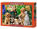 Castorland puzzel 500 stukjes: puppy's, wasgoed en vogels