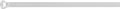 Busch-jaeger abb ty-rap kabelbundelband kunststof 3,6x208mm natuurkleur - 100st.