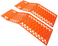Proplus set van 2 auto rijplaten 60 x 17.5 x 30 cm – antislipmatten voor auto bij sneeuw modder en zand – opvouwbare tractiehulp – oranje