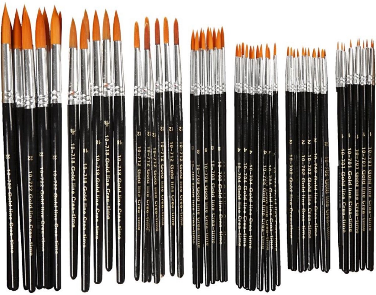 Creativ company https: www.cchobby.nl gold-line-penselen-afm-1-2-4-8-12-18-22-l-17-21-cm-b-1-7-mm-rond-7x12-stuk-1-doos