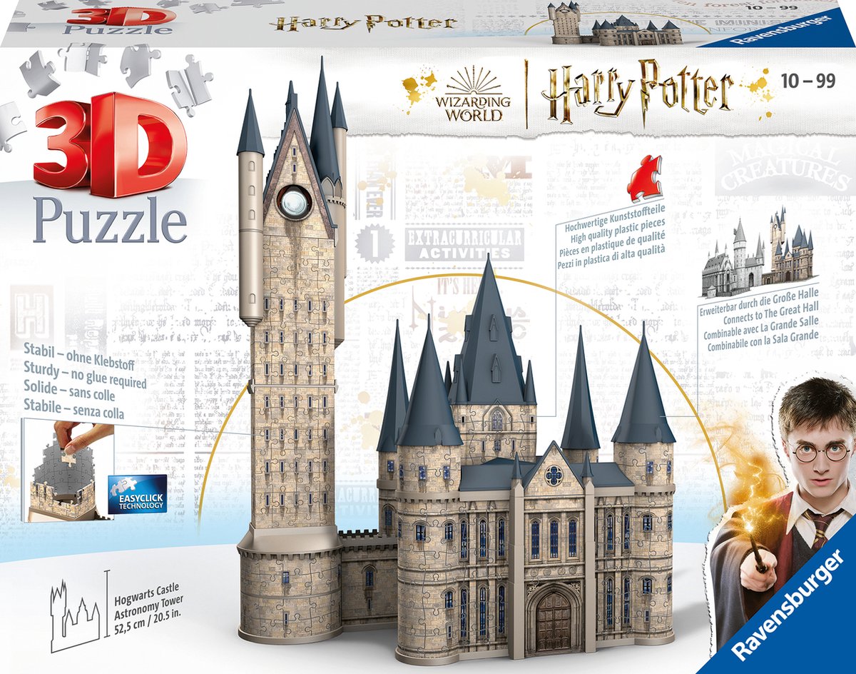 Ravensburger zweinstein kasteel astronomie toren - 3d puzzel - 540 stukjes