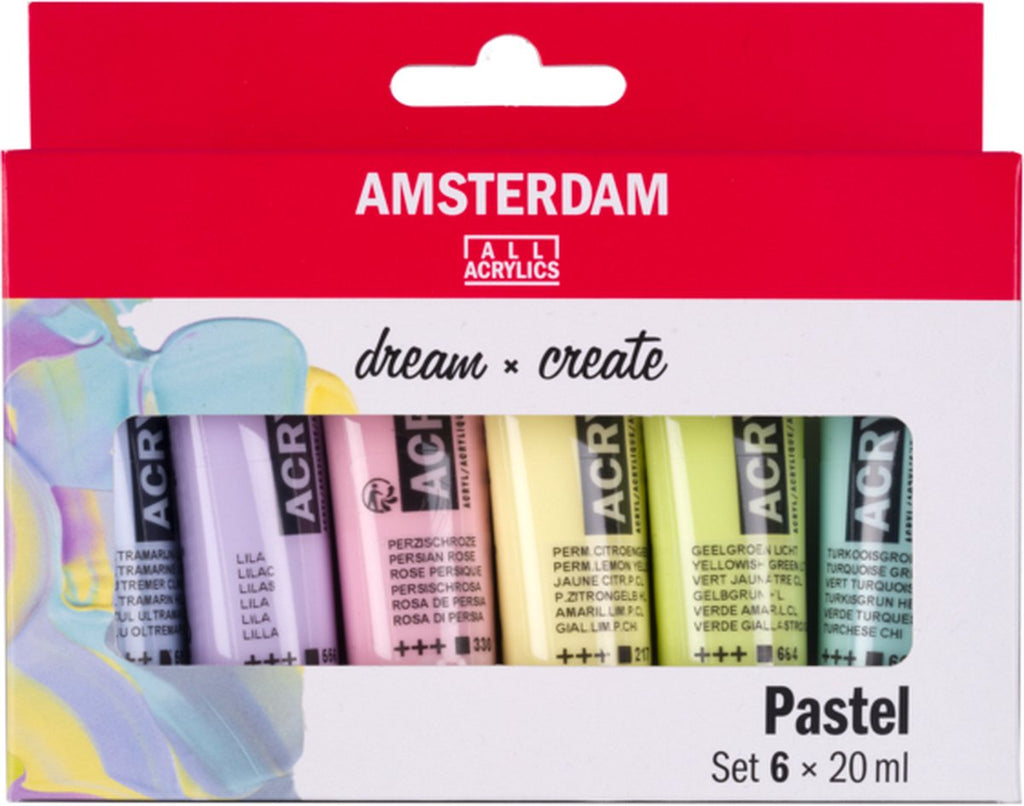 Amsterdam All Acrylics Amsterdam • Standard-Serie Acrylfarben-Pastellset 6 x 20 ml