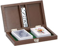 Spielkarten- und Würfelset in Holzbox
