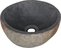 Differnz opbouw waskom boomer rond 21cm natuursteen grijs