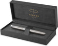 Parker sonnet vulpen | roestvrij staal met palladium detail | fijne penpunt | geschenkdoos