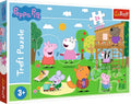Trefl - puzzles - 24 maxi - fun in the grass peppa pig