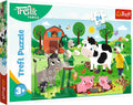 Trefl legpuzzel - ik family boerderij 24 maxi stukjes karton.