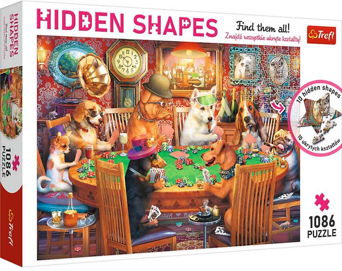 Trefl - puzzels - 1000 verborgen vormen - spelavond