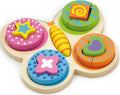 Vigatoys viga toys - blokken puzzel - vlinder