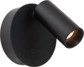 Lucide toni - oplaadbare wandspot wandlamp - accu batterij - ø 8,1 cm - led dimbaar - cct - 1x2w 2700k 4000k - magnetisch - zwart